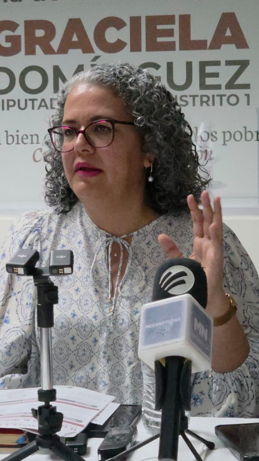 $!‘La derecha le apuesta a que nuestro estado viva una crisis’: acusa diputada Graciela Domínguez
