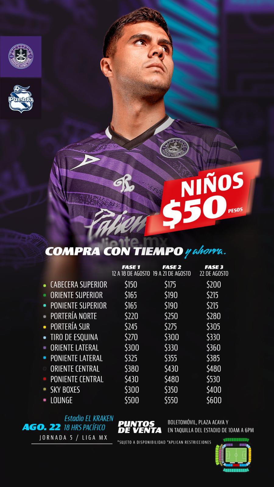 $!Mazatlán FC inicia venta de boletos para juego ante Puebla
