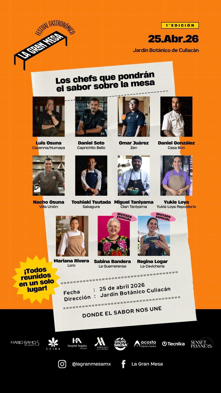 $!La Gran Mesa, es el mejor pretexto para unirnos como sinaloenses, señala Daniel Soto