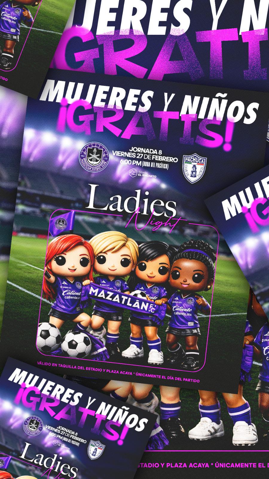 $!Mazatlán FC tendrá ‘Ladies Night’ para su encuentro ante Pachuca en El Encanto