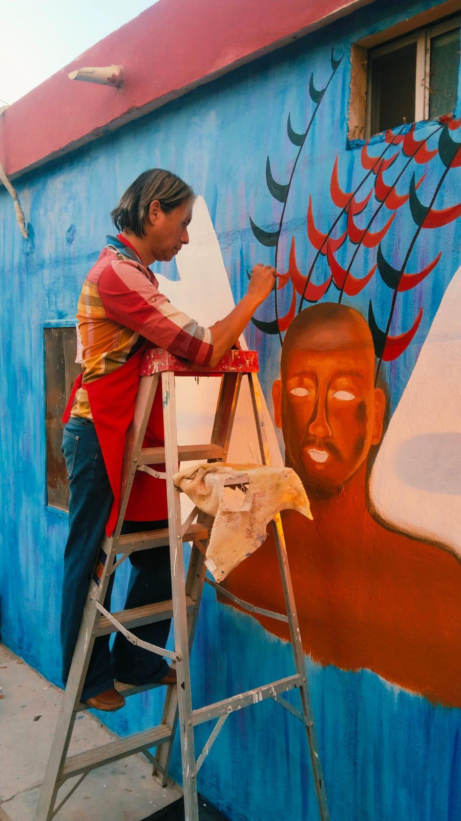 $!Artistas trabajan en ‘Callejón de los Sueños’ por la paz de Costa Rica, Sinaloa