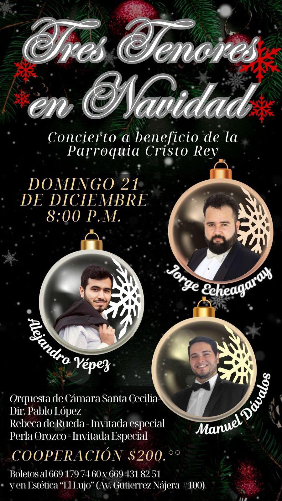 $!El concierto contará con la Orquesta de Cámara Santa Cecilia bajo la dirección del maestro Pablo López.