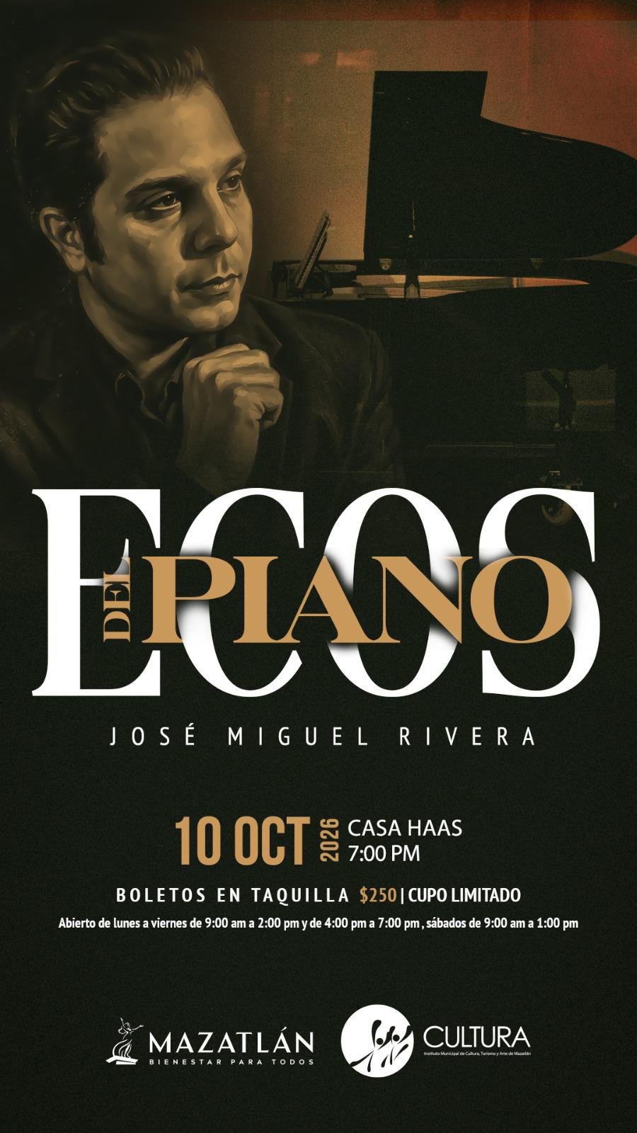 $!José Miguel Rivera, docente del CMA e integrante de la Camerata Mazatlán, preparó un programa dedicado a la música romántica.