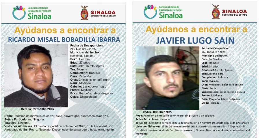 $!Desaparecen 5 hombres en un solo día en San Pedro, Navolato