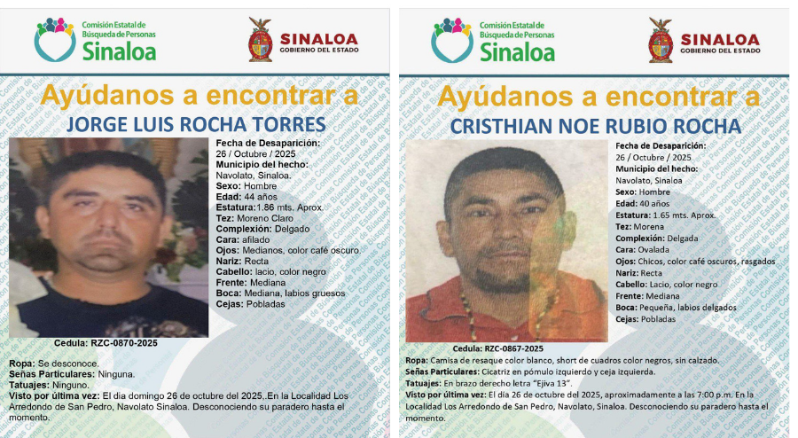 $!Desaparecen 5 hombres en un solo día en San Pedro, Navolato