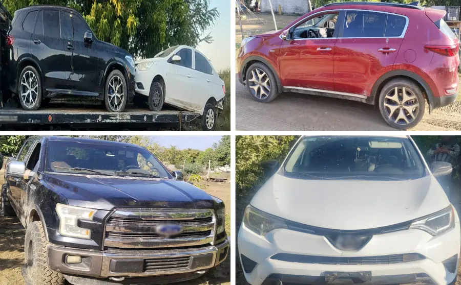 $!Aseguran siete vehículos e inhabilitan áreas para fabricación de drogas en operativos federales en Sinaloa