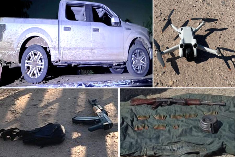 $!Aseguran armamento y desmantelan laboratorios clandestinos en Sinaloa