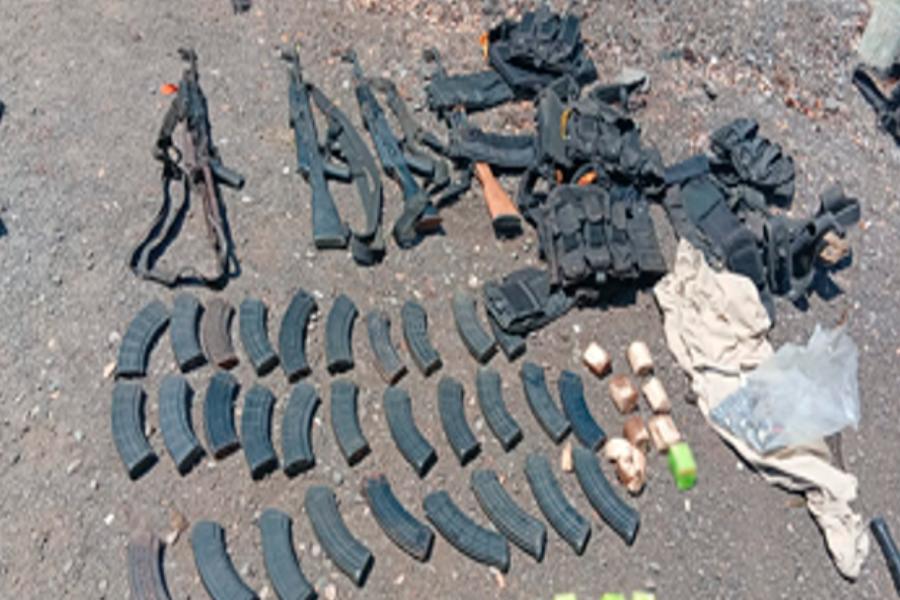 $!Marina asegura nueve fusiles, explosivos y vehículos con blindaje artesanal en Mazatlán