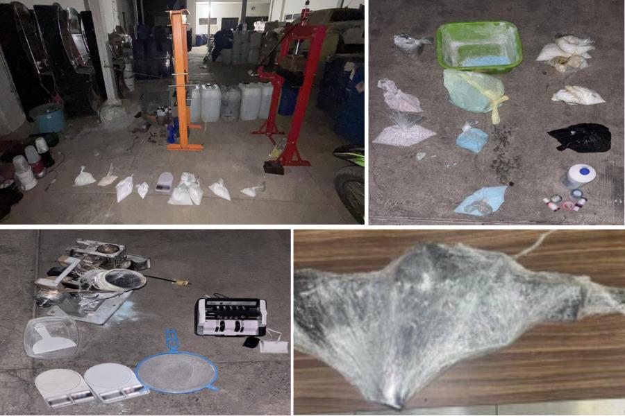 $!Aseguran segundo inmueble en Culiacán con fentanilo, químicos y maquinaria para producción