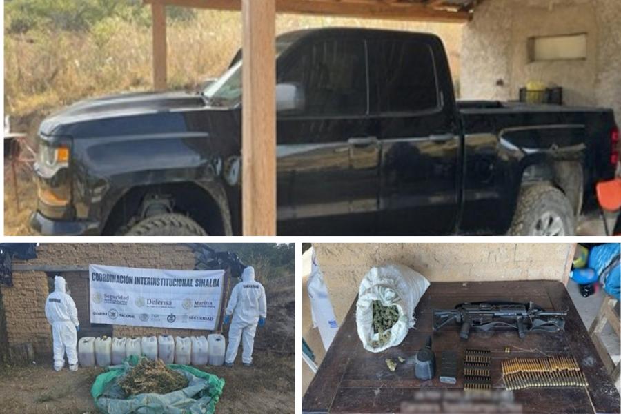 $!Aseguran en Choix laboratorio clandestino con más de una tonelada de metanfetaminas en operativo de Semar y FGR