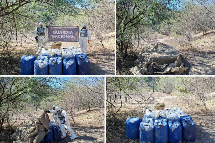 $!Asegura Guardia Nacional químicos para droga sintética en Culiacán
