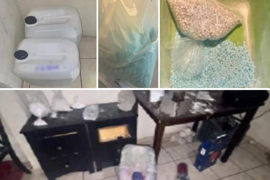 $!Detienen a 3 personas en laboratorio clandestino de fentanilo en Culiacán