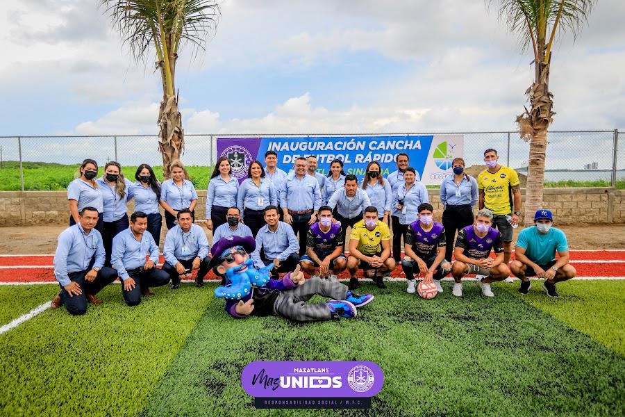 $!Mazatlán FC inaugura cancha en clínica de rehabilitación Oceánica