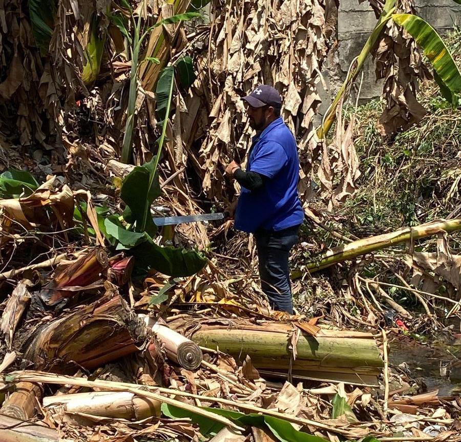 $!Realizan en Rosario limpieza y desazolve de canales tras inicio de lluvias