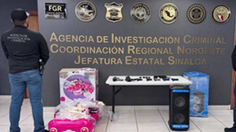Armas y objetos asegurados en Culiacán quedan a disposición del Ministerio Público de la Federación.