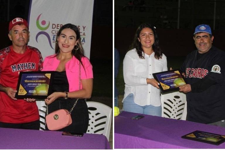 Homenajean a González y Muratalla al inaugurarse en Escuinapa ligas de Softbol Novatos y Libre Varonil