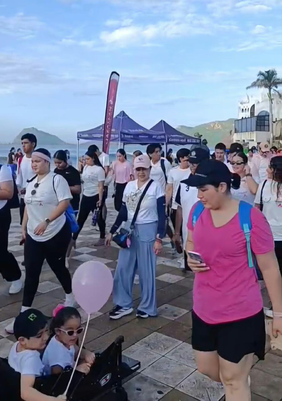 $!Realizan caminata ‘Octubre Rosa 2026’ en Mazatlán para impulsar la detección oportuna del cáncer de mama
