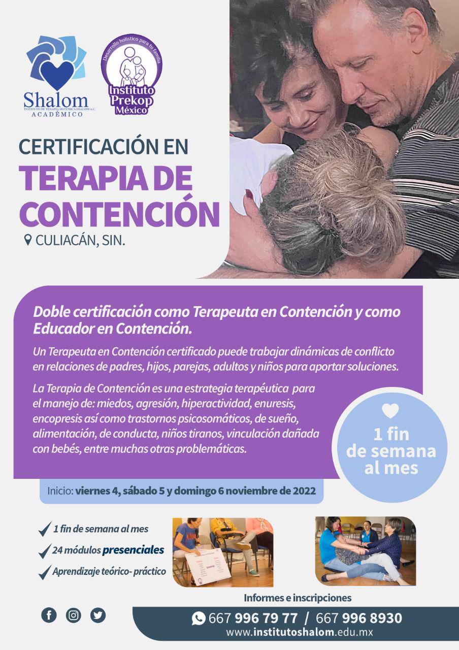 $!Invitan a cursar la Certificación en Terapia de Contención, en Culiacán