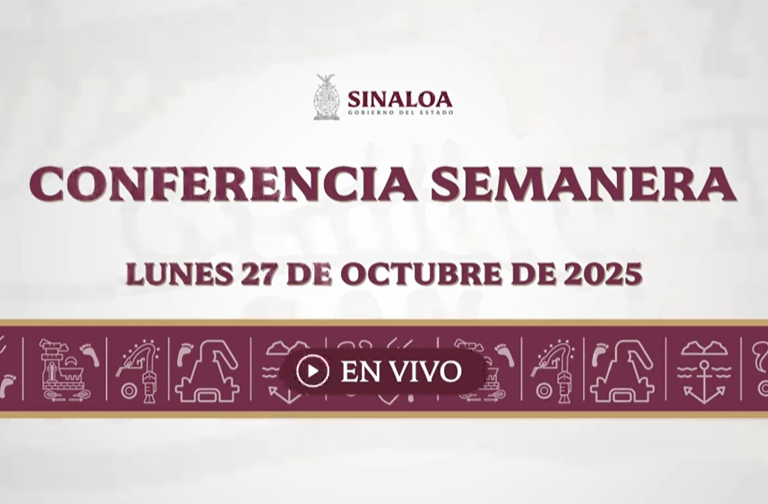 Conferencia Semanera del Gobernador Rubén Rocha Moya