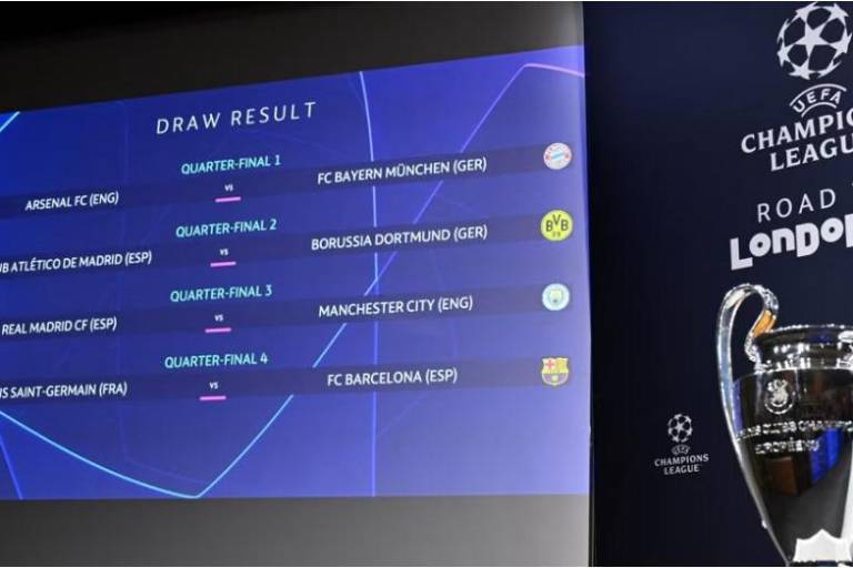 Rivales duros para Real Madrid y Barcelona en cuartos de final de la Champions League