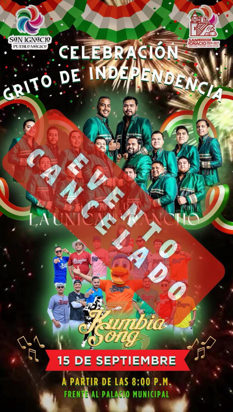 $!Por temas de seguridad, San Ignacio cancela Grito de Independencia y desfile cívico