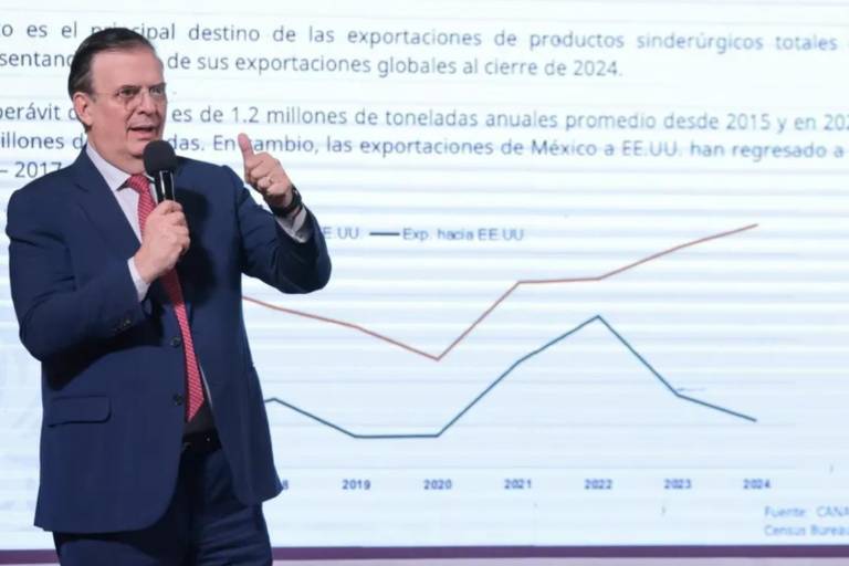 ‘No se justifican, balazo en el pie’, dice Ebrard sobre aranceles de EU a acero y aluminio de México