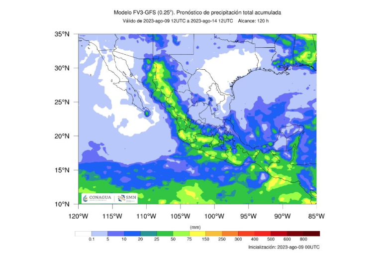 Lluvias fuertes y tormentas eléctricas, el pronóstico para el norte del País