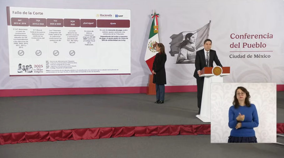 $!SAT cobrará $51 mil millones a Grupo Salinas en enero de 2026