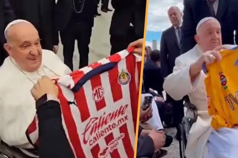 Papa Francisco tenía colección de playeras de clubes de la Liga MX