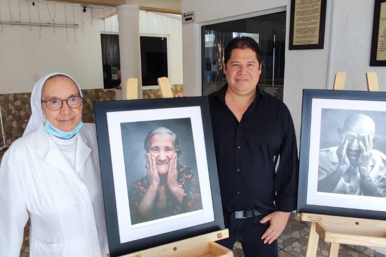 Expondrán retratos artísticos de los abuelitos de Asilo La Inmaculada