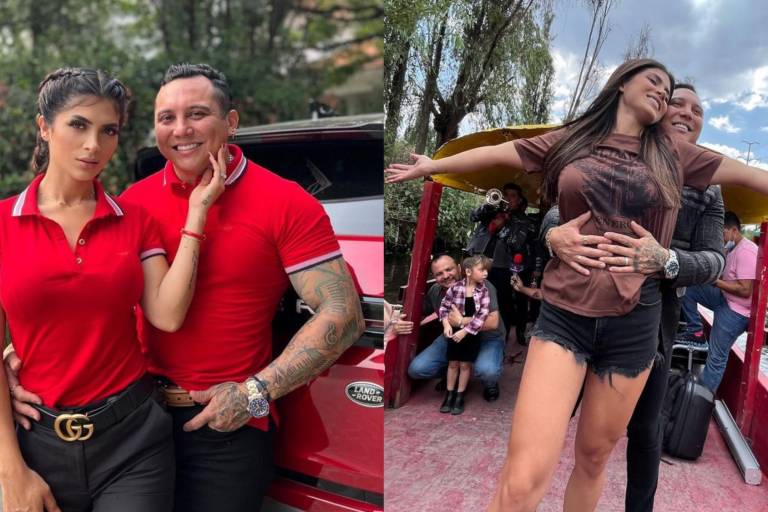 Edwin Luna y Kimberly Flores recrean escena de ‘Titanic’ en trajineras de Xochimilco