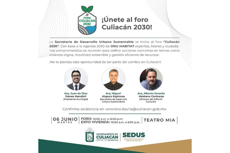 Preparan Foro Culiacán 2030 por el Día Mundial del Medio Ambiente