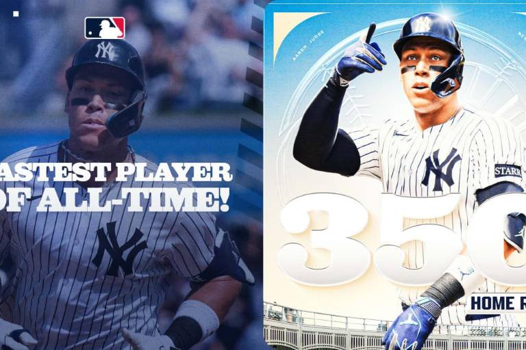 Judge se convierte en el más rápido en llegar a 350 jonrones de por vida