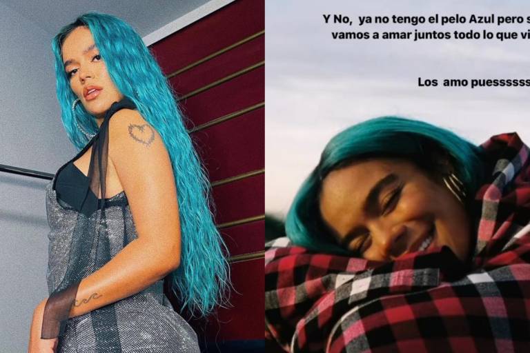 Karol G se despide de su melena azul