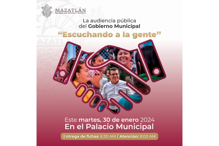 Este martes se reanudan audiencias públicas en Palacio Municipal de Mazatlán
