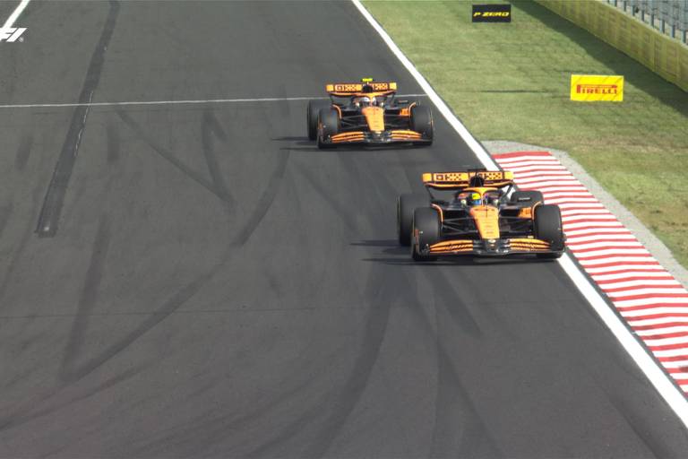 Piastri gana en GP de Hungría su primera carrera de F1; Checo remonta hasta el 7° lugar