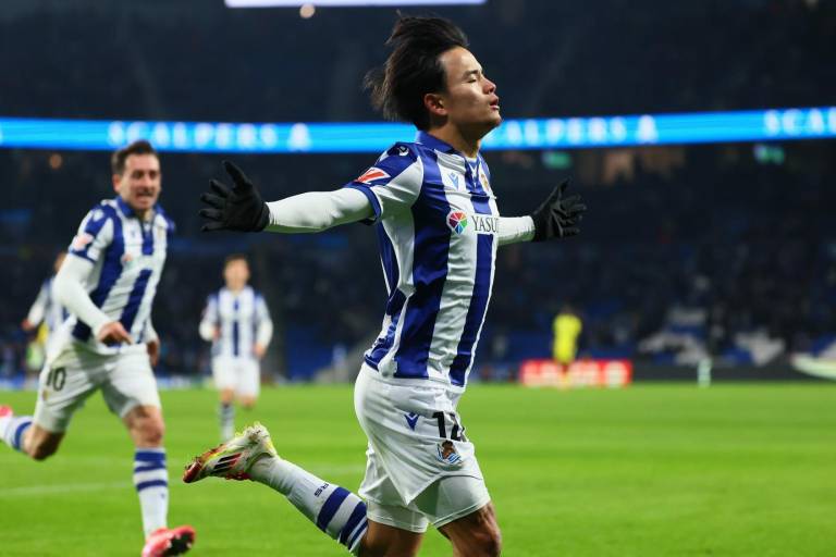 Un golazo de Kubo le da la victoria a la Real Sociedad