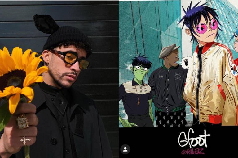 Gorillaz anuncia colaboración con Bad Bunny