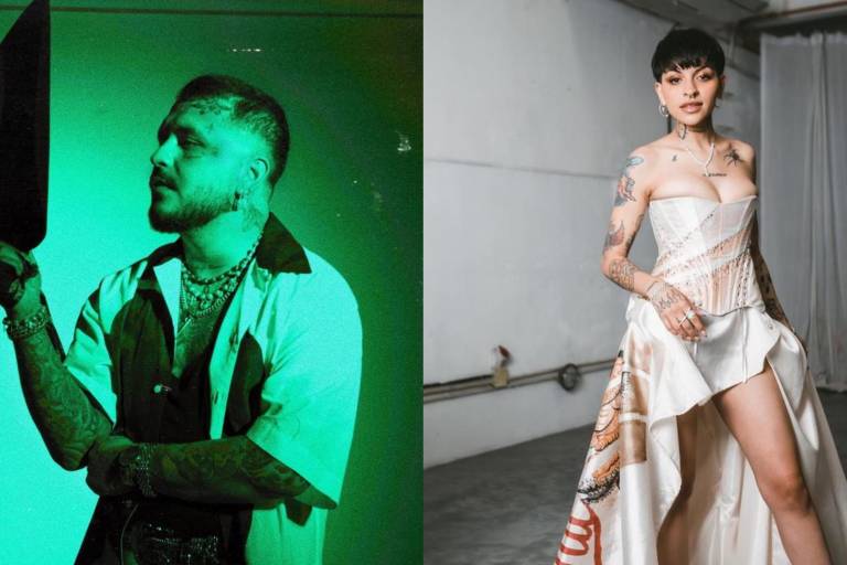 Christian Nodal acompaña a Cazzu durante su concierto en España