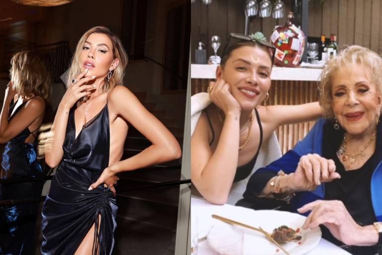 Michelle Salas visita a Silvia Pinal y demuestra que su bisabuela goza de excelente salud