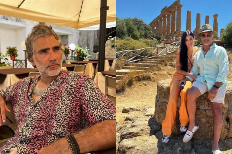 Alejandro Fernández y Karla Laveaga presumen de su amor en Italia