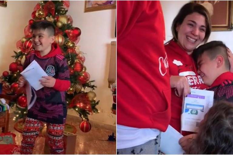 Al abrir su regalo de Navidad, su reacción se hace viral y se convierte en invitado VIP para ver a Coldplay