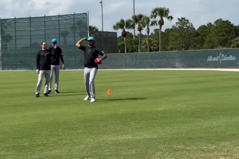 Sandy Alcántara hace tiros por primera vez cinco meses después de la Tommy John