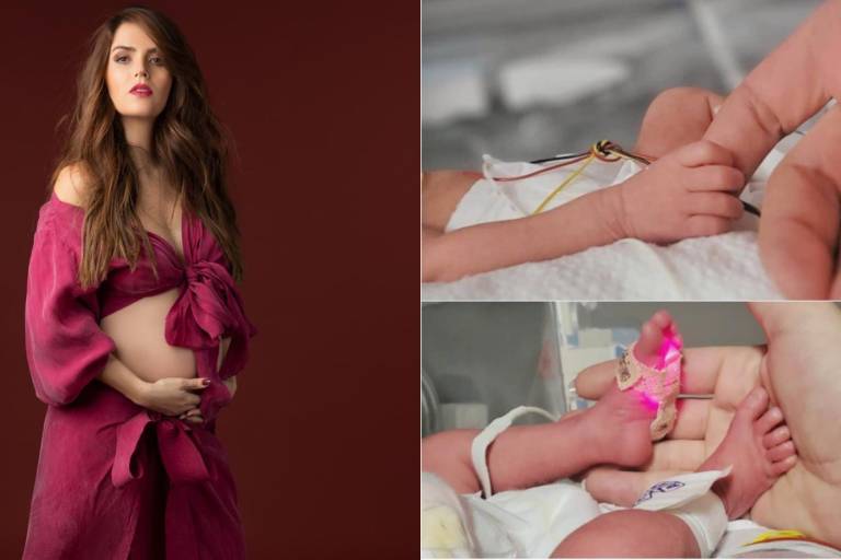 Claudia Álvarez comparte primer fotografía de sus mellizos