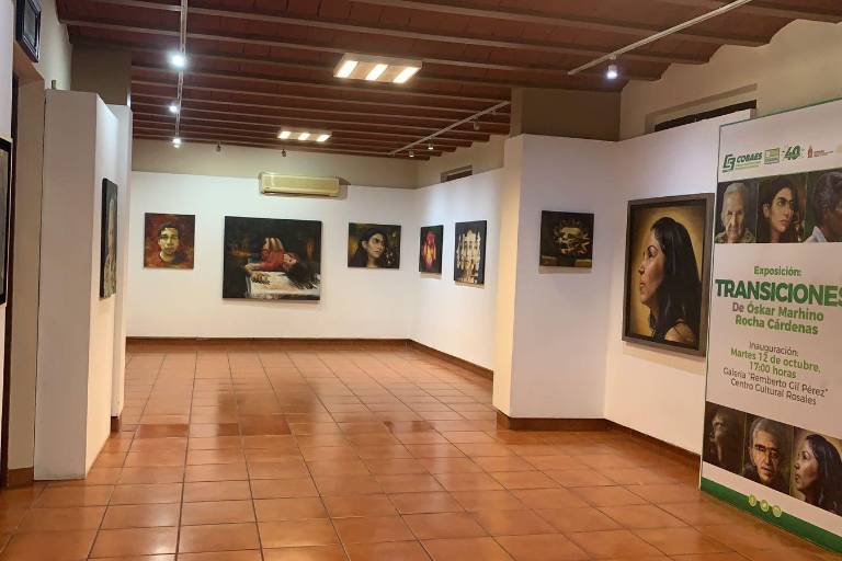 Abre Cobaes la exposición Transiciones, del joven artista plástico Óskar Marhino Rocha