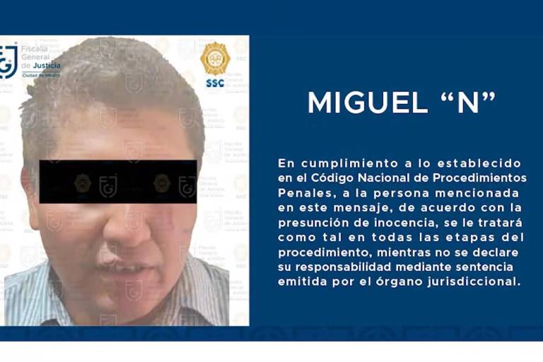 Fiscalía de CDMX relaciona a presunto feminicida serial de Iztacalco con 6 homicidios