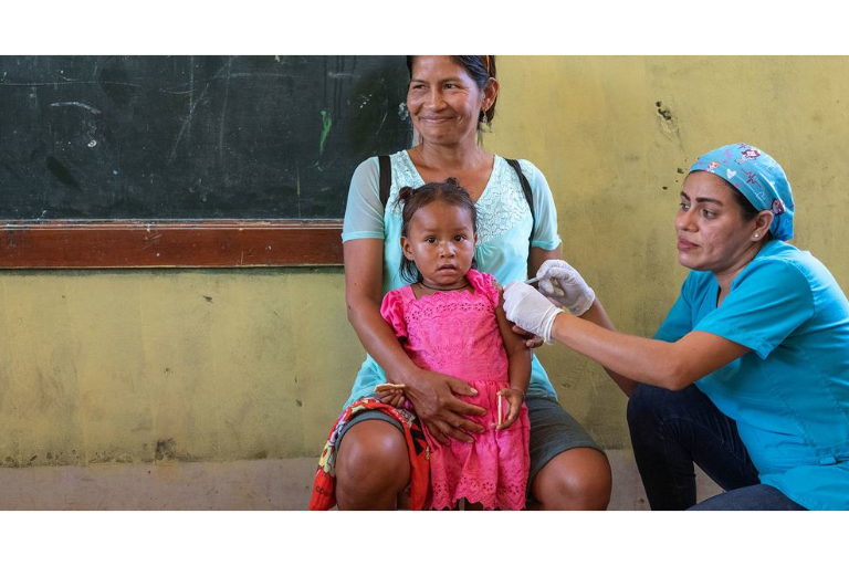 Vacunación infantil en América Latina, entre las más bajas