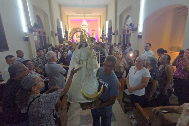 Celebran en Cacalotán, Rosario, la solemnidad de la Virgen de Loreto