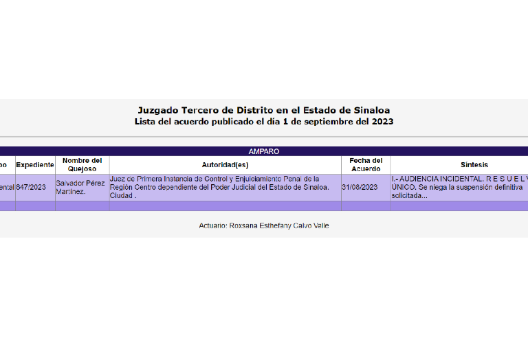 Niegan suspensión contra orden de arresto a ex Secretario de Finanzas de la UAS