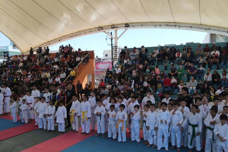 Cancha del Parque Martiniano Carvajal luce ‘a reventar’ en la Primera Copa Mazatlán de Karate Do